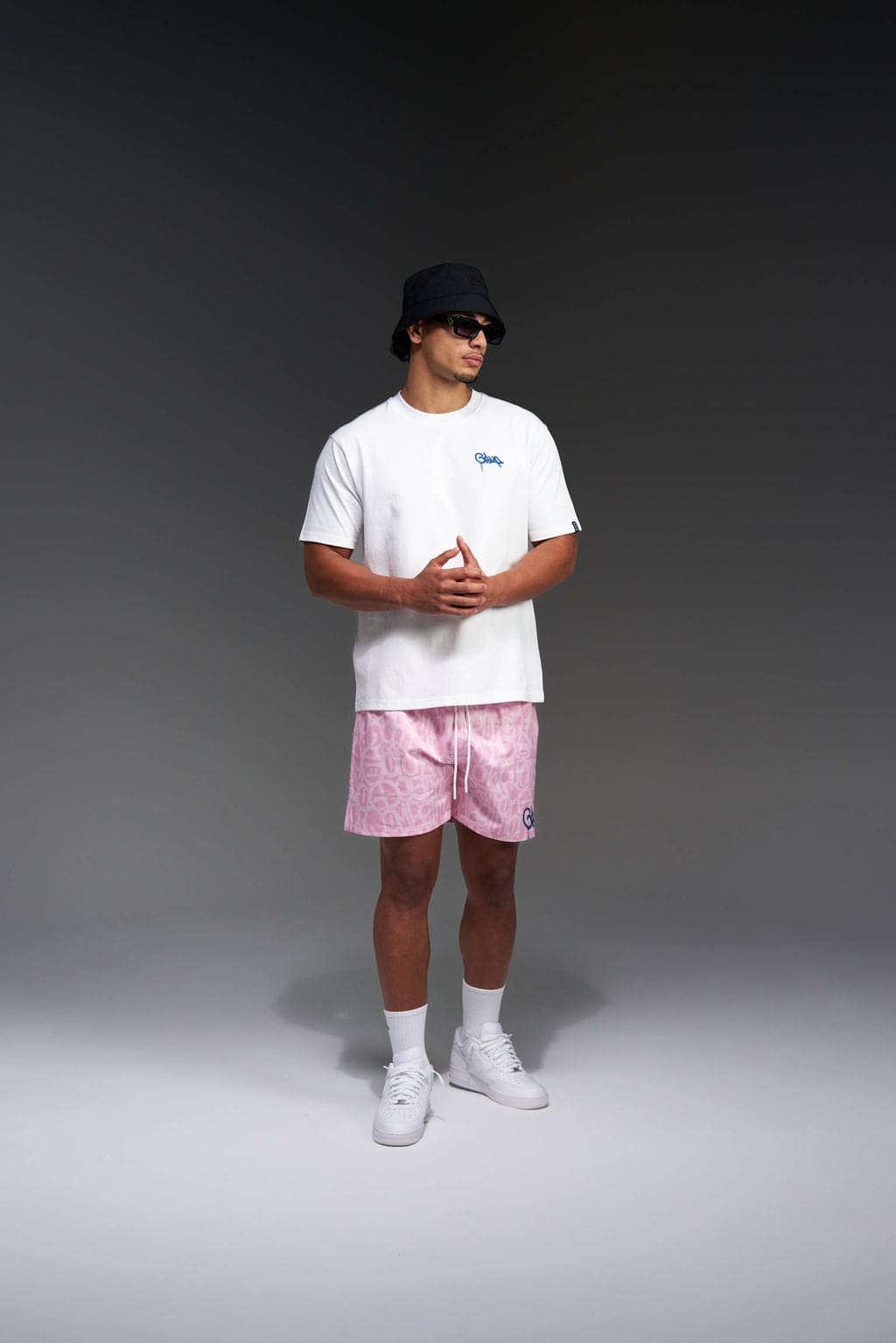 Micro Handstyle T-Shirt White/Blue